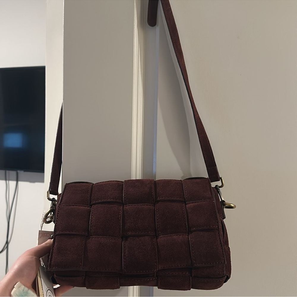 VIOLA CASTELLANI cassette Suede crossbody bag